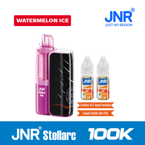 Watermelon lce | JNR Stellarc 100K Puffs Kit - Refillable &amp; Replaceable Pod Vape