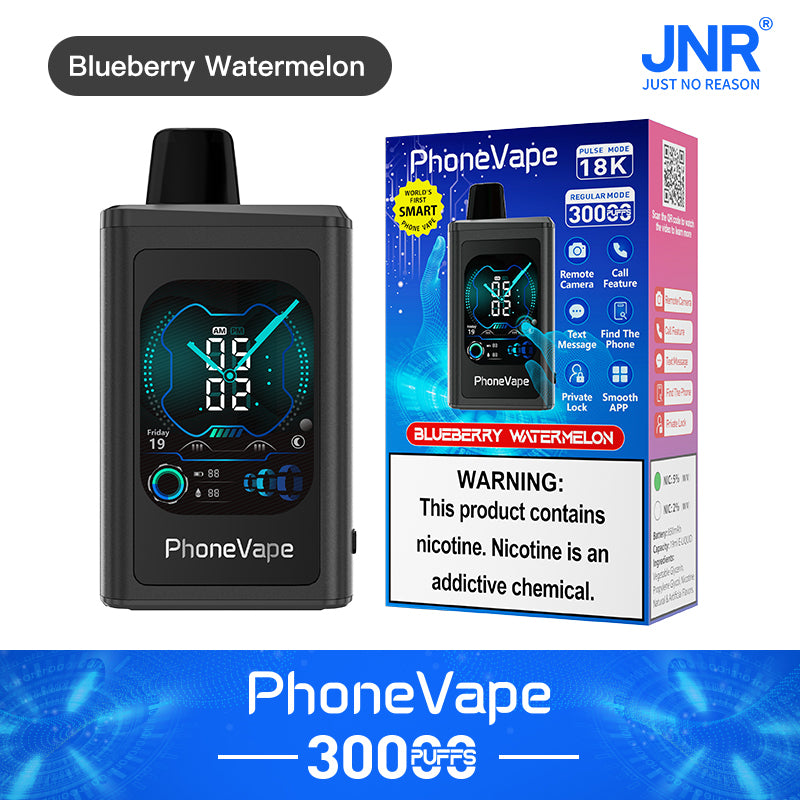 (5-boxes)JNR PhoneVape 30K Disposable Vape-Blueberry Watermelon