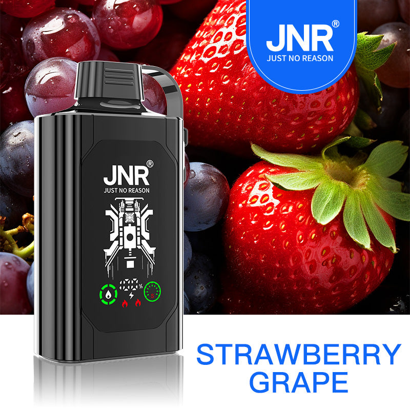 (5-boxes)JNR Shisha Hookah Box 30K Disposable Vape-Strawberry Grape