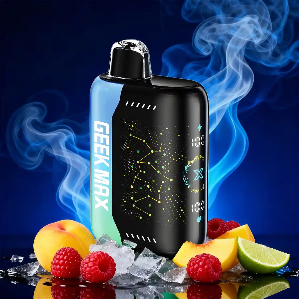 Raspberry Peach Lime Freeze | Geek Max 30000 Puffs Disposable Vape