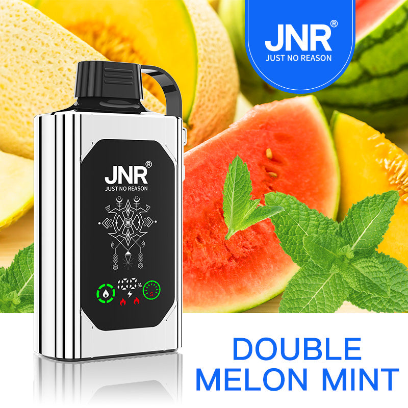 (5-boxes)JNR Shisha Hookah Box 30K Disposable Vape-Double Melon Mint