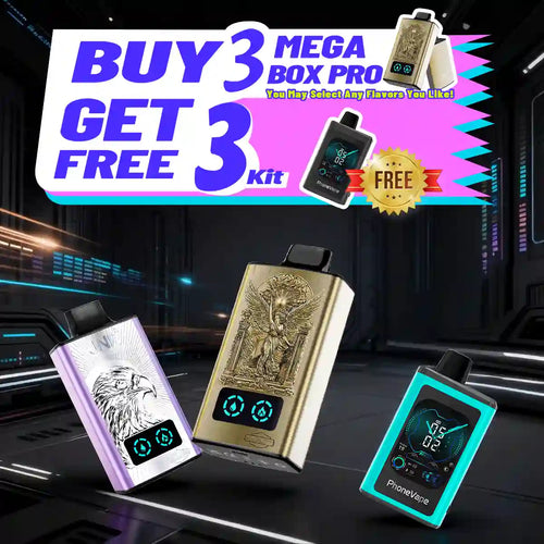 【Buy 3 Get 3 Free】JNR Vape Mega Box Pro 60000 Puffs Disposable Vape Combo Sales