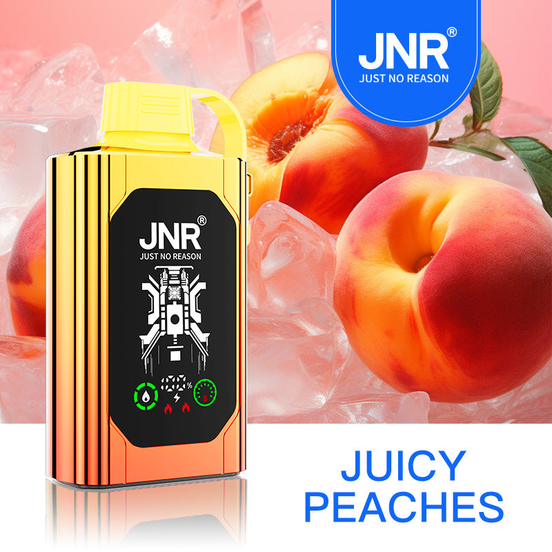 (5-boxes)JNR Shisha Hookah Box 30K Disposable Vape-Juicy Peaches