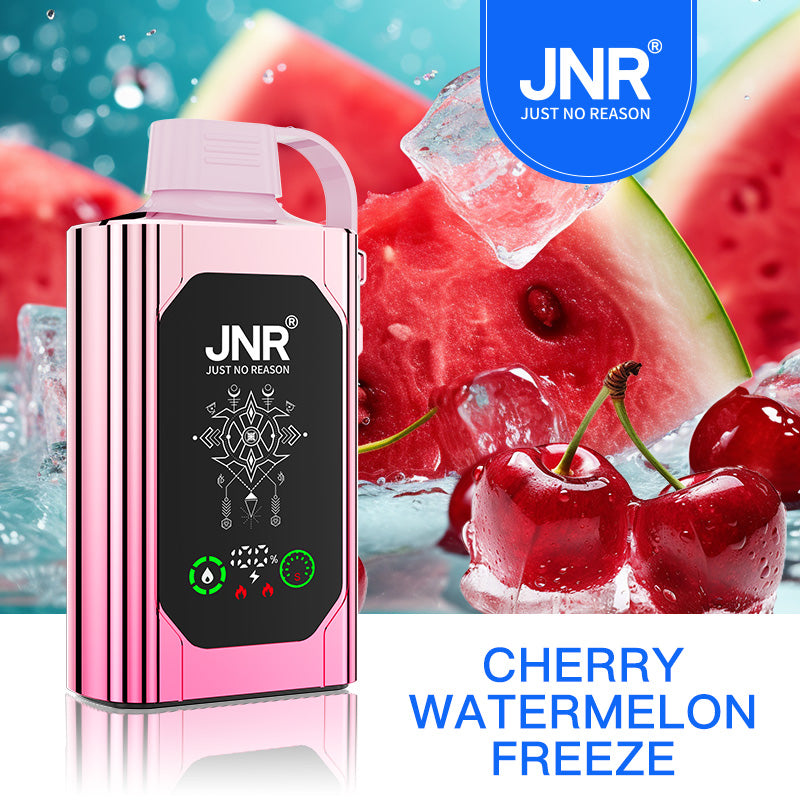 (5-boxes)JNR Shisha Hookah Box 30K Disposable Vape-Cherry Watermelon Freeze
